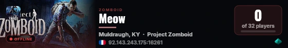 Meow live status badge