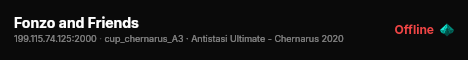 Fonzo and Friends live status badge
