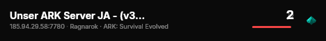 Unser ARK Server JA - (v361.7) live status badge