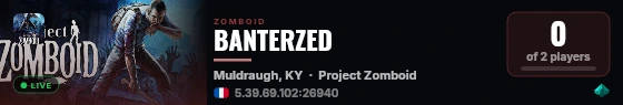 BANTERZED live status badge