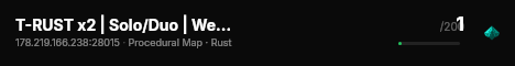 T-RUST x2 | Solo/Duo | Weekly | Vanilla+ RU/EU live status badge