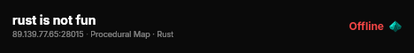 rust is not fun live status badge