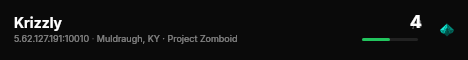 Krizzly live status badge