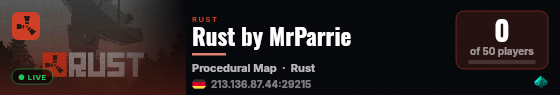 Rust by MrParrie live status badge