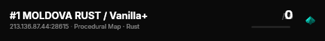 #1 MOLDOVA RUST / Vanilla+ live status badge
