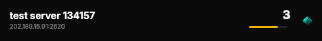 test server 134157 live status badge