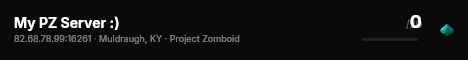 My PZ Server :) live status badge