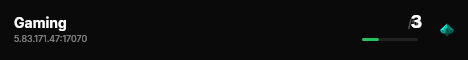 Gaming live status badge