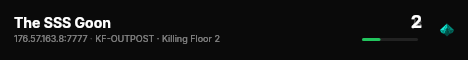 The SSS Goon live status badge