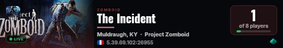 The Incident live status badge