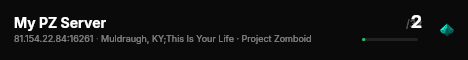 My PZ Server live status badge