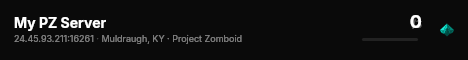 My PZ Server live status badge