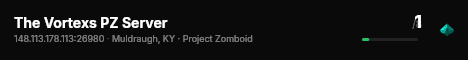 The Vortexs PZ Server live status badge