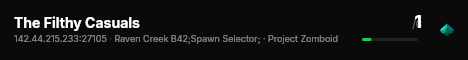 The Filthy Casuals live status badge