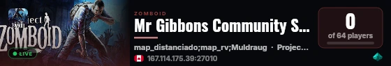 Mr Gibbons Community Server live status badge