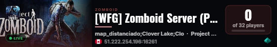 [WFG] Zomboid Server (PVE) B42 stable live status badge