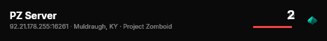 PZ Server live status badge