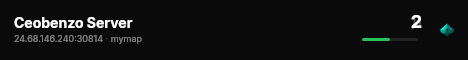 Ceobenzo Server live status badge