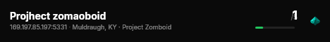 Projhect zomaoboid live status badge