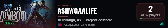 ASHWGAALIFE live status badge