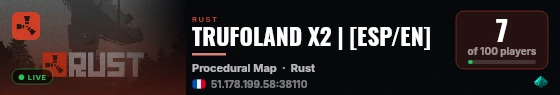 TRUFOLAND X2 | [ESP/EN] live status badge