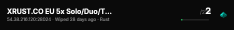 XRUST.CO EU 5x Solo/Duo/Trio/Quad/Max8 KitSkinShopTPHomePvp5x live status badge