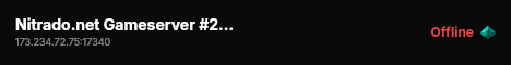 Nitrado.net Gameserver #26733 live status badge