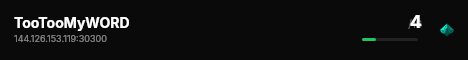 TooTooMyWORD live status badge