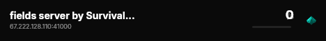 fields server by SurvivalServers.com live status badge
