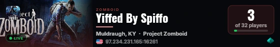 Yiffed By Spiffo live status badge