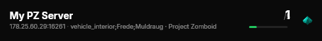 My PZ Server live status badge