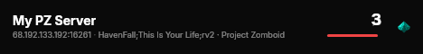 My PZ Server live status badge