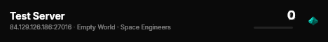 Test Server live status badge