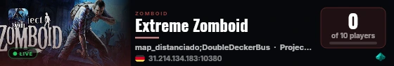 Extreme Zomboid live status badge