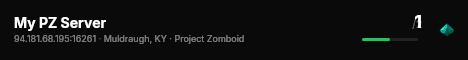 My PZ Server live status badge