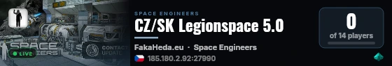 CZ/SK Legionspace 5.0 live status badge