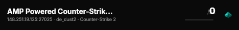 AMP Powered Counter-Strike 2 Server live status badge