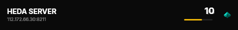 HEDA SERVER live status badge