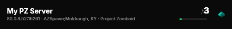 My PZ Server live status badge