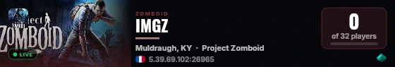 IMGZ live status badge