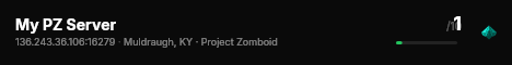 My PZ Server live status badge