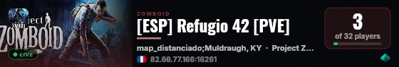 [ESP] Refugio 42 [PVE] live status badge