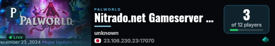 Nitrado.net Gameserver #10829 live status badge