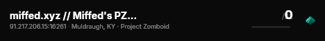 miffed.xyz // Miffed's PZ Server live status badge