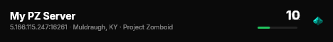 My PZ Server live status badge