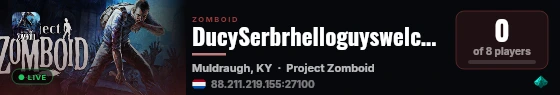 DucySerbrhelloguyswelcomemmmmzomnbie live status badge