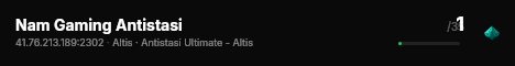 Nam Gaming Antistasi live status badge