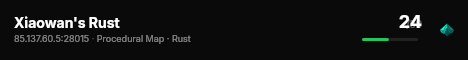 Xiaowan's Rust live status badge