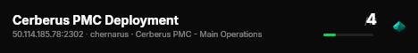 Cerberus PMC Deployment live status badge