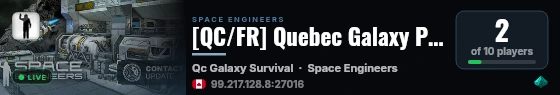 [QC/FR] Quebec Galaxy PVE live status badge